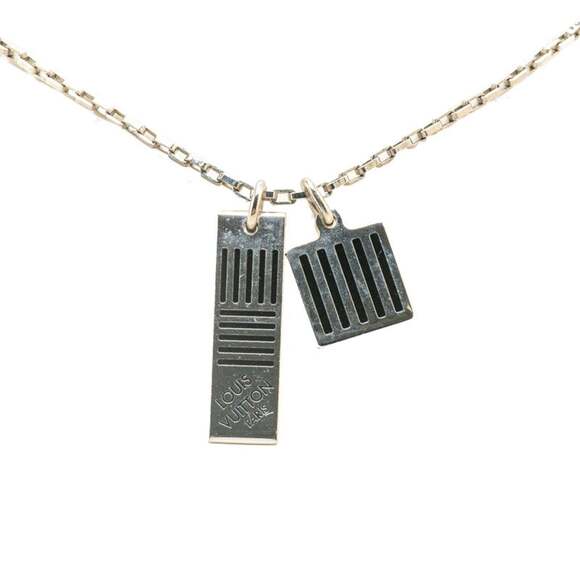 LOUIS VUITTON Black Damier Necklace - Picture 1 of 5